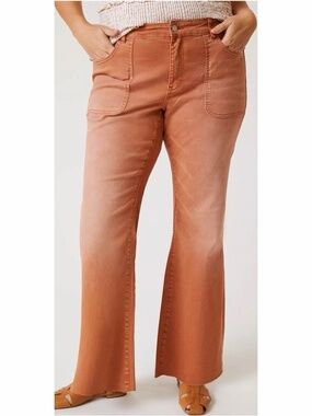 Anthropologie Pilcro The Icon Flare Jean Rust